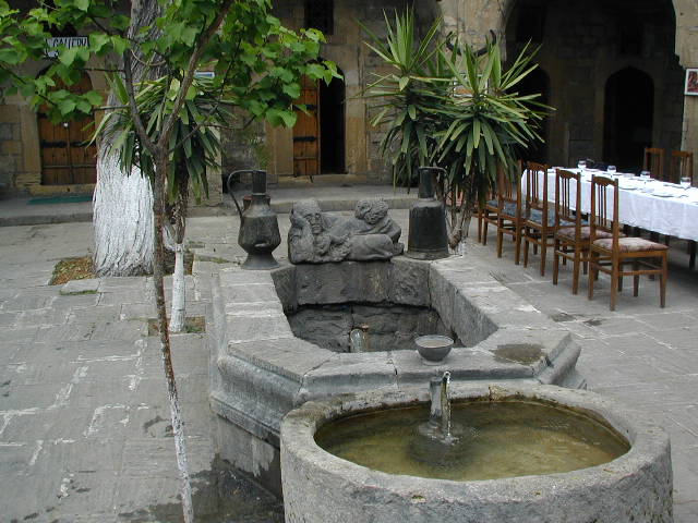 well in caravanserai courtyard