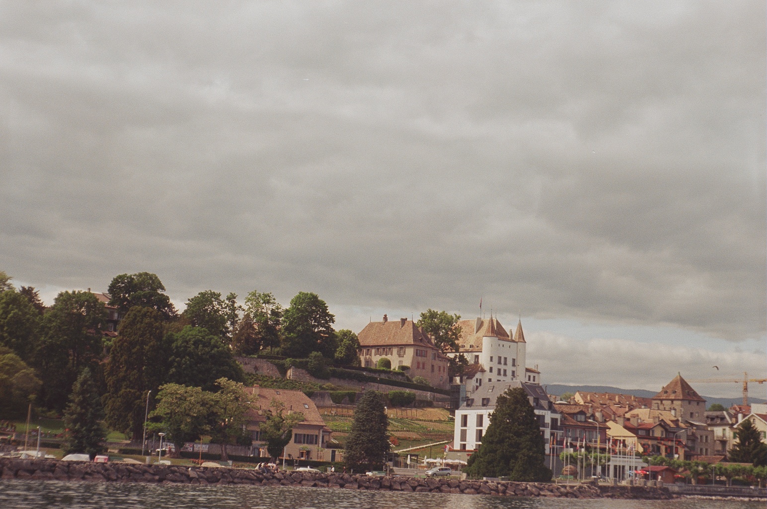 nyon from lake geneva