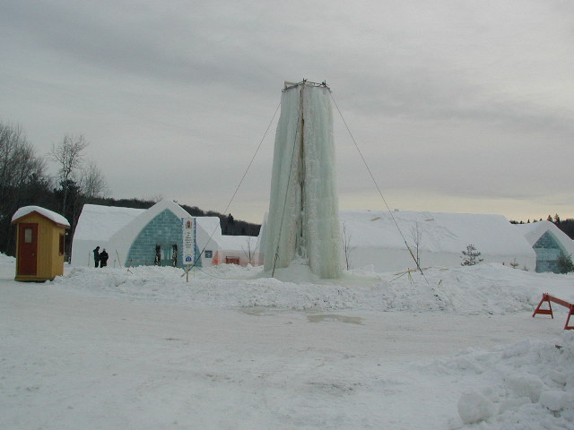 ice hotel exterior