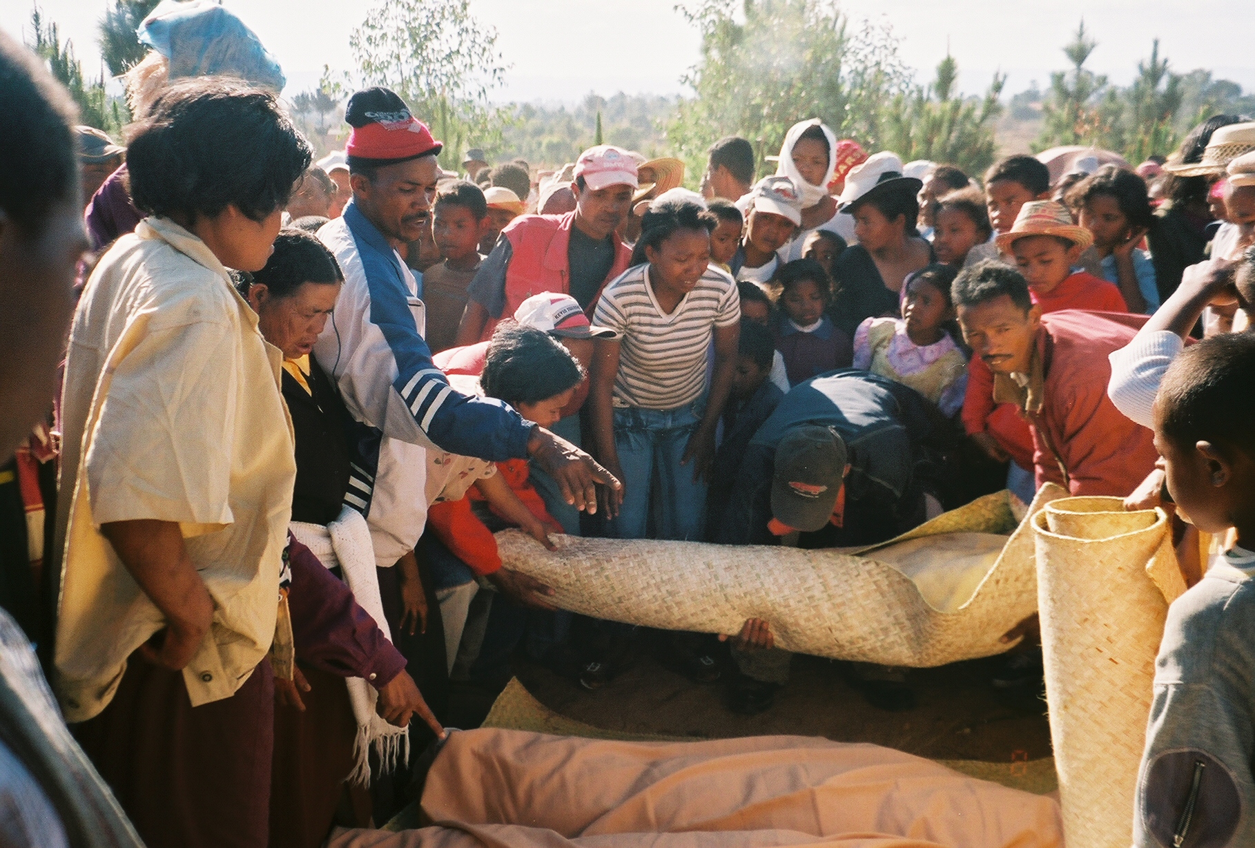 bodies laid on the ground