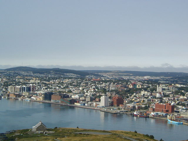 view of st. john's from signal hill