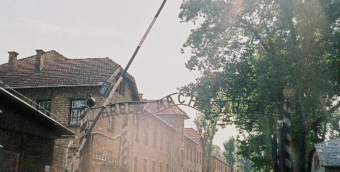 Auschwitz entrance