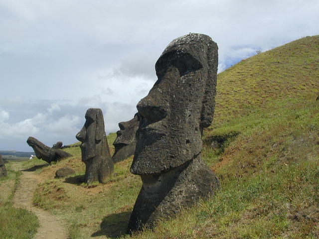 easter island moai