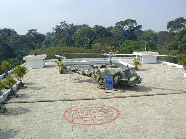 helipad at reunification palace