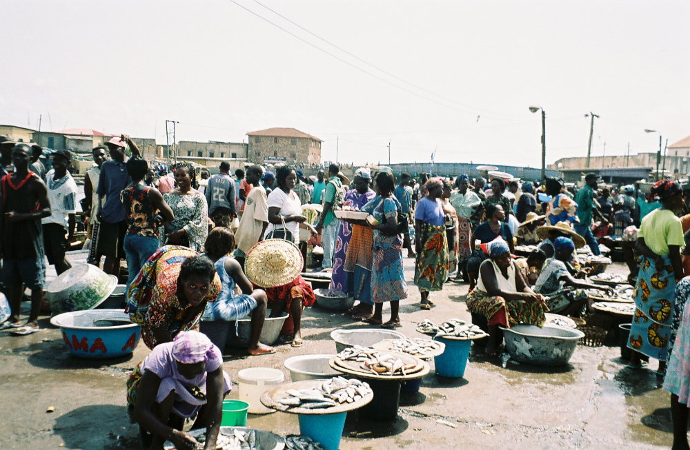 Elmina fish market